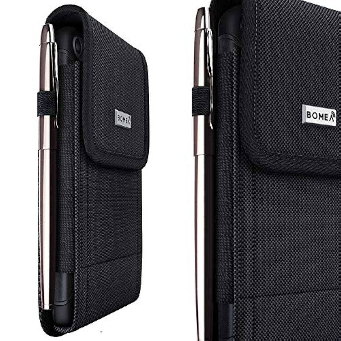 Bomea -Funda de nailon para iPhone 8, 6, 6S y 7,color negro