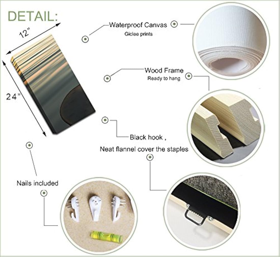 Lienzo decorativo para pared con diseño de piedra de basalto