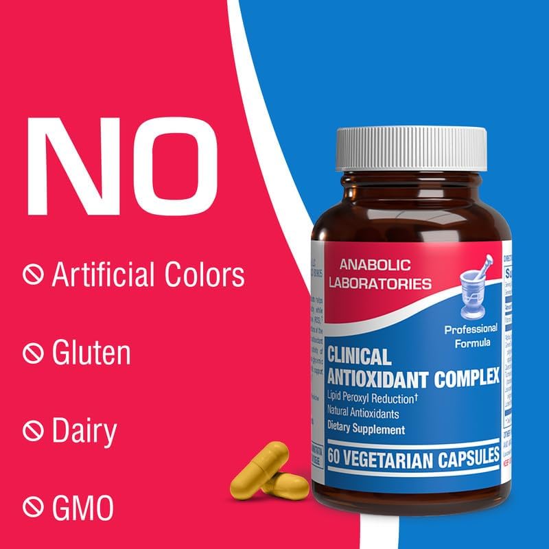 Suplemento natural del complejo antioxidante 60 cápsulas