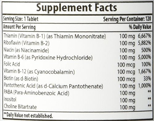 120 Tabletas complejo b