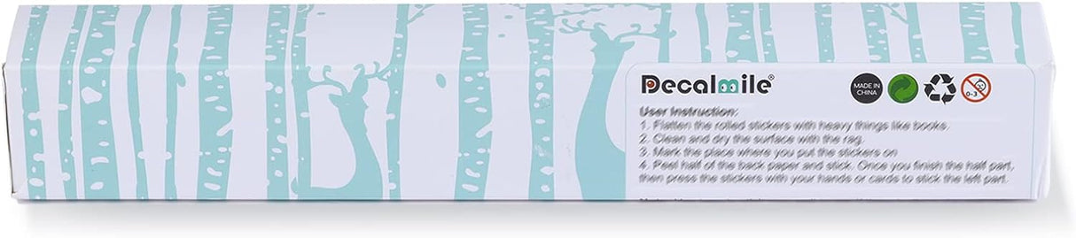 Calcomanías de Navidad Decalmile, árbol y flores, decoración