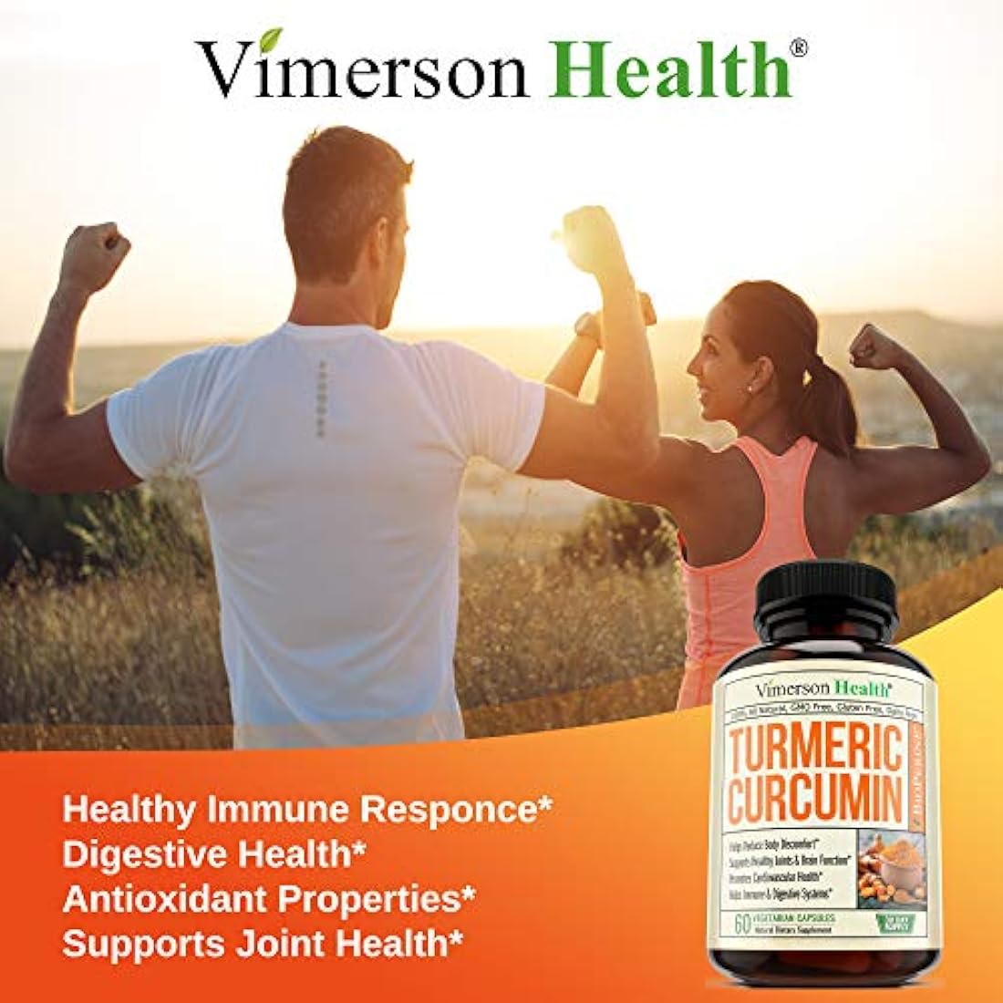 Vimerson Health Suplemento dietario de cúrcuma y curcumina