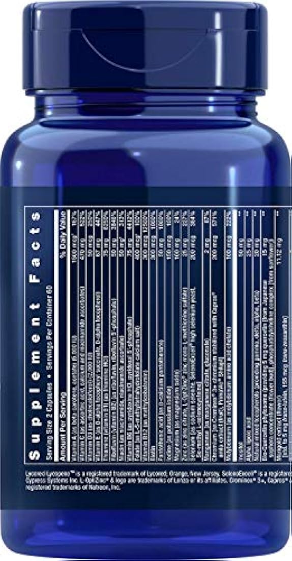 suplemento de alta potencia multivitamina y mineral, 120 cáp