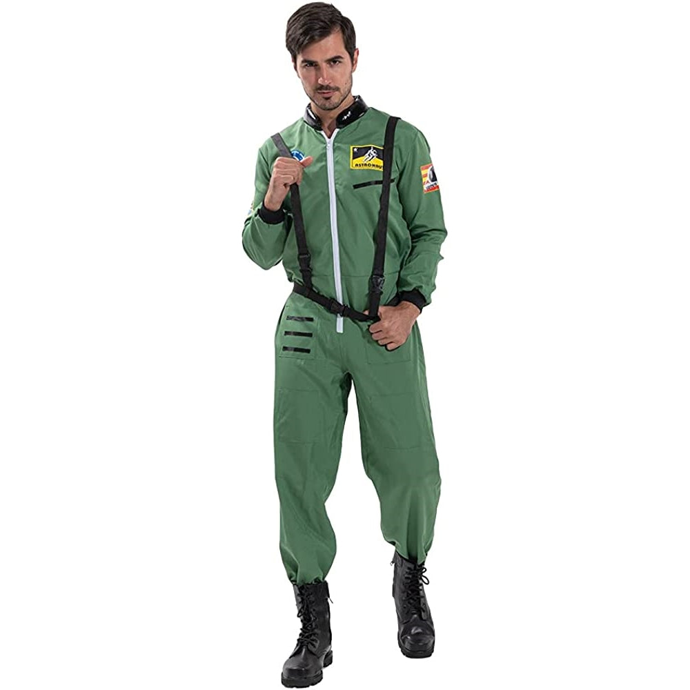 Disfraces de astronauta para hombre verde talla XL