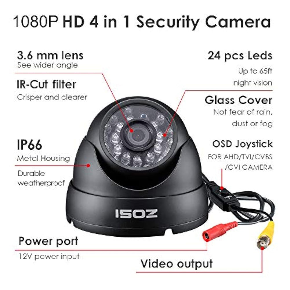 Sistema de cámara de seguridad DVR grabadora ZOSI