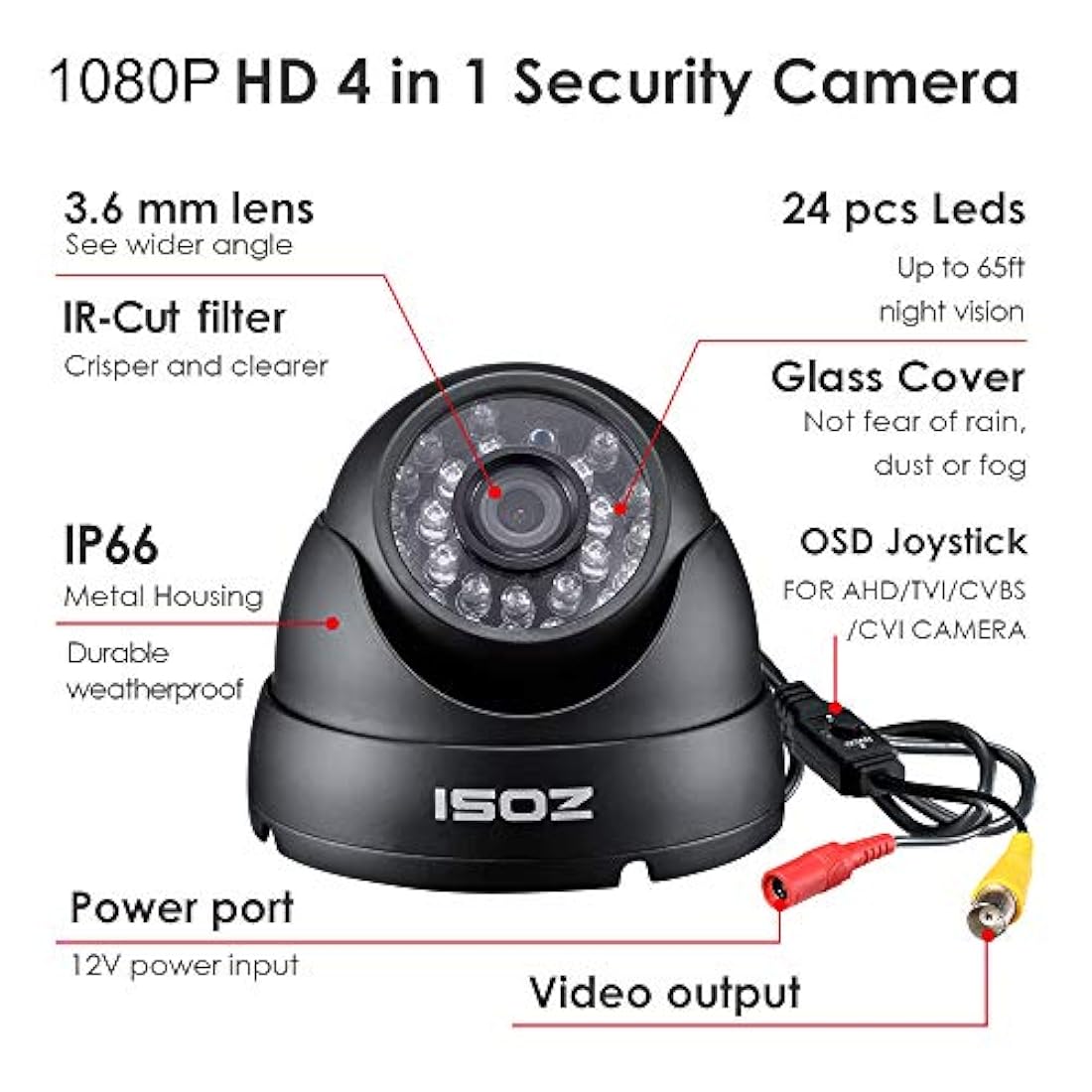 Sistema de cámara de seguridad DVR grabadora ZOSI