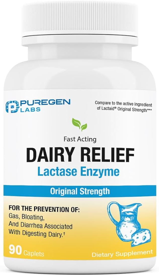 Suplemento Enzima natural de acción rápida lactasa 90 cáp