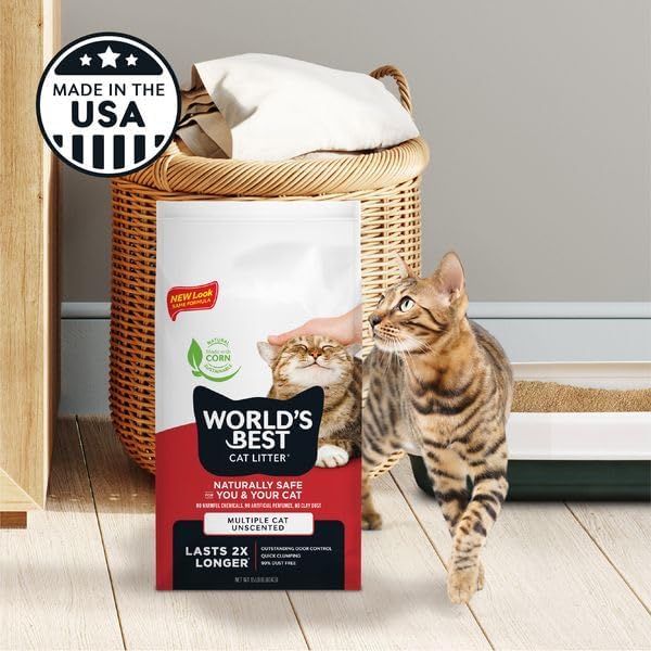 Arena para Gatos Múltiples World's Best, Sin Fragancia, 32 lb.