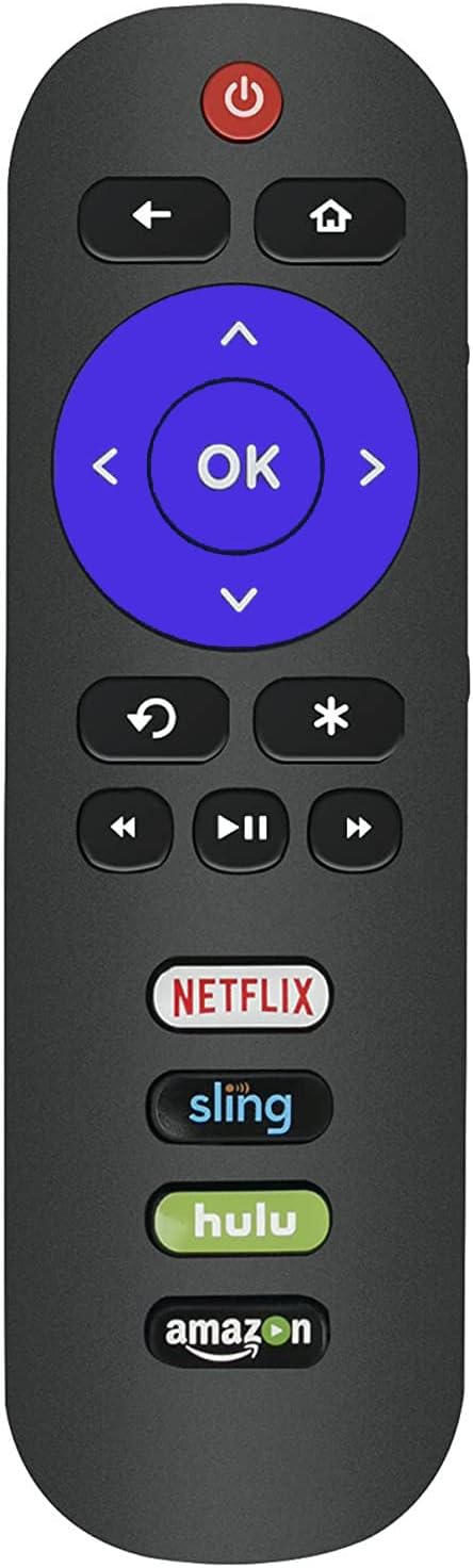 Control Remoto TCL Roku TV con botones para Netflix y más