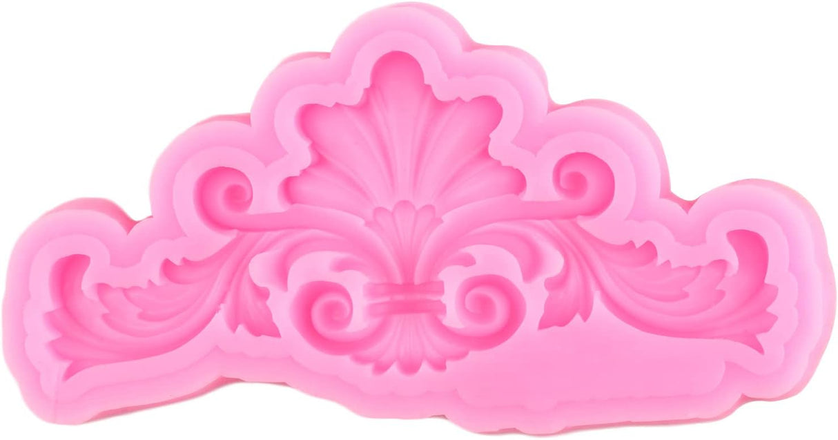 Molde de fondant barroco para fondant decoración de pasteles