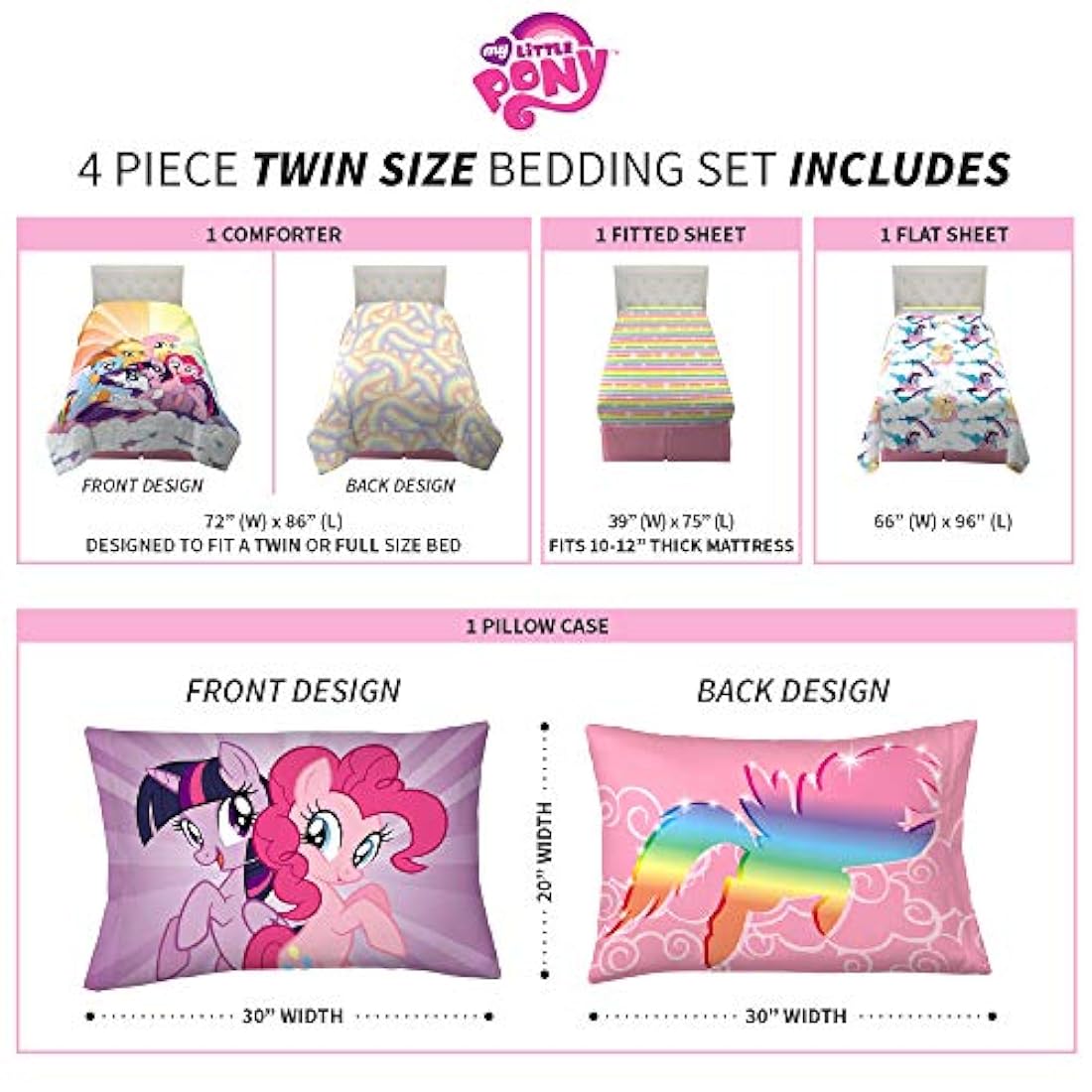 Franco - Juego de edredón y sábanas