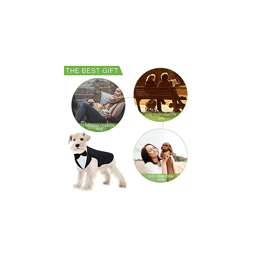 Disfraces de esmoquin y bandana para perros talla S