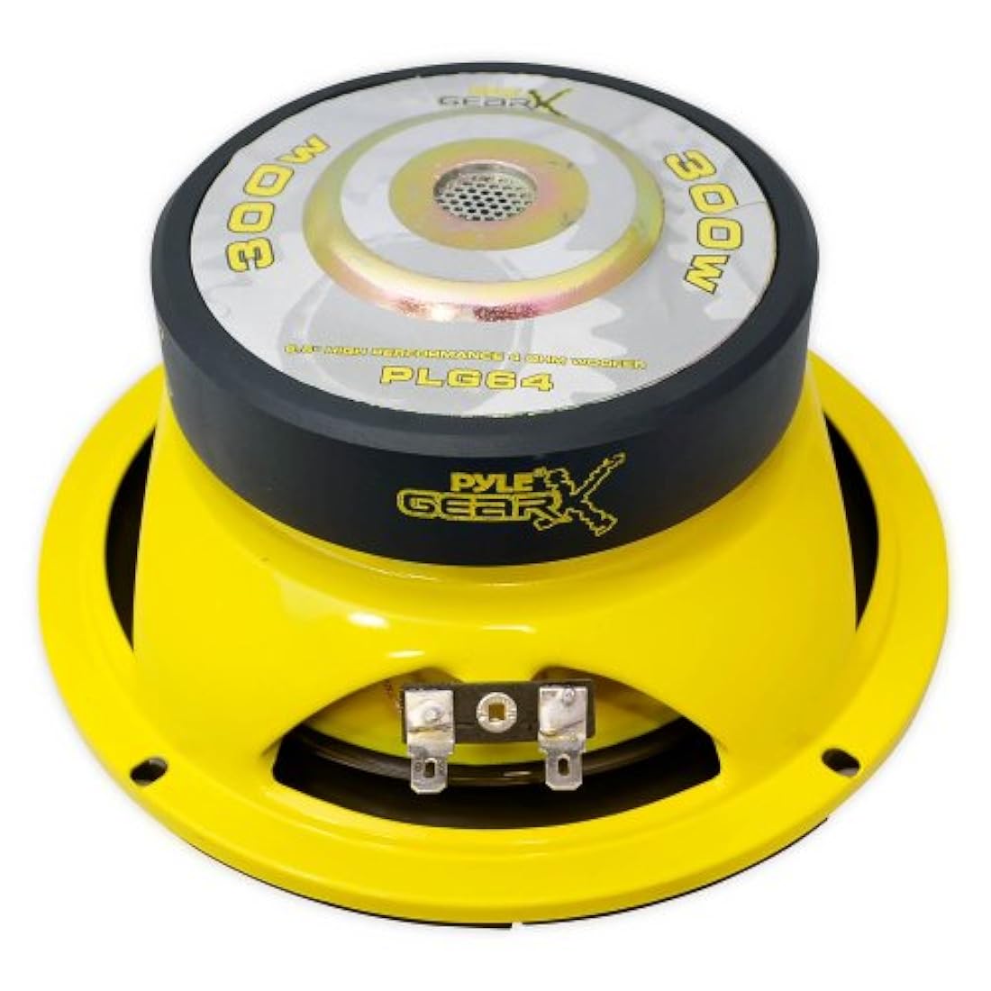 Parlantes para coche amarillo PYLE PLG64