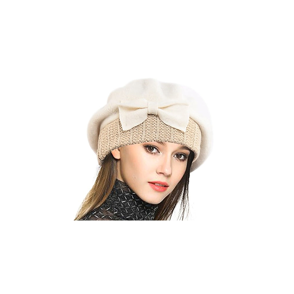 Boina Diseño clásico ala de tejido estilo francesa elegante