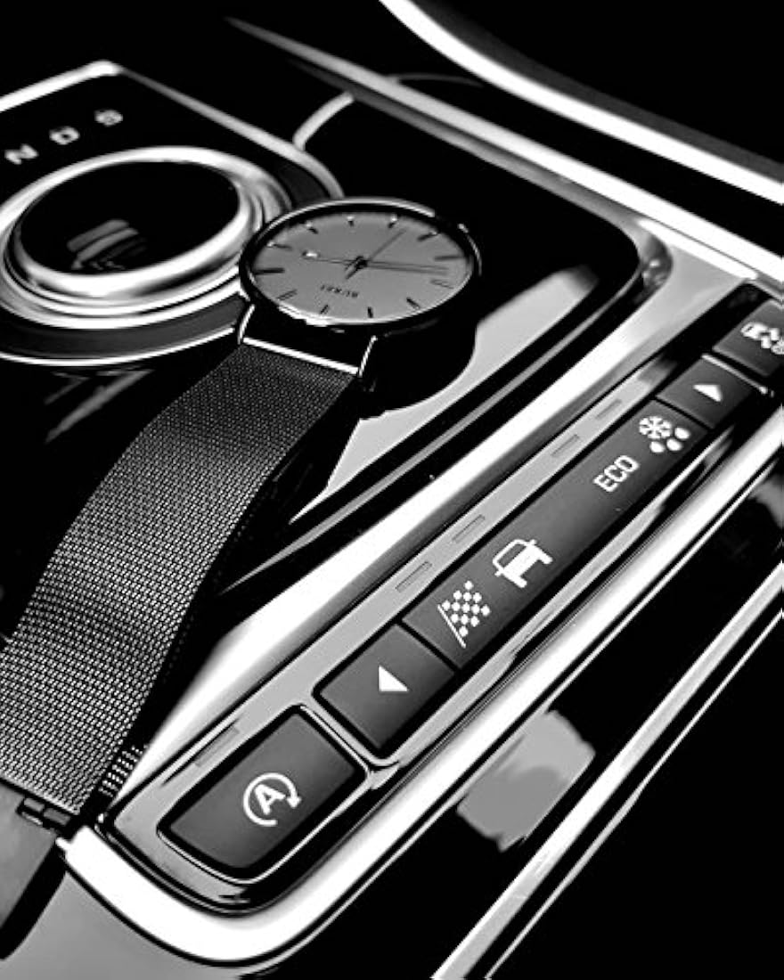 Reloj de pulsera analógico para hombre, correa de malla