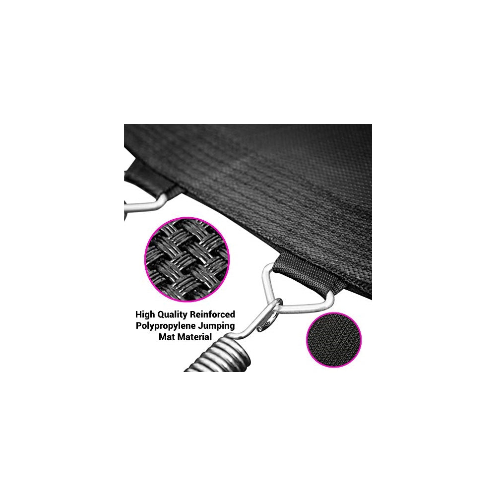 Trampolín al aire libre para niños SereneLife SLTRA10PNK