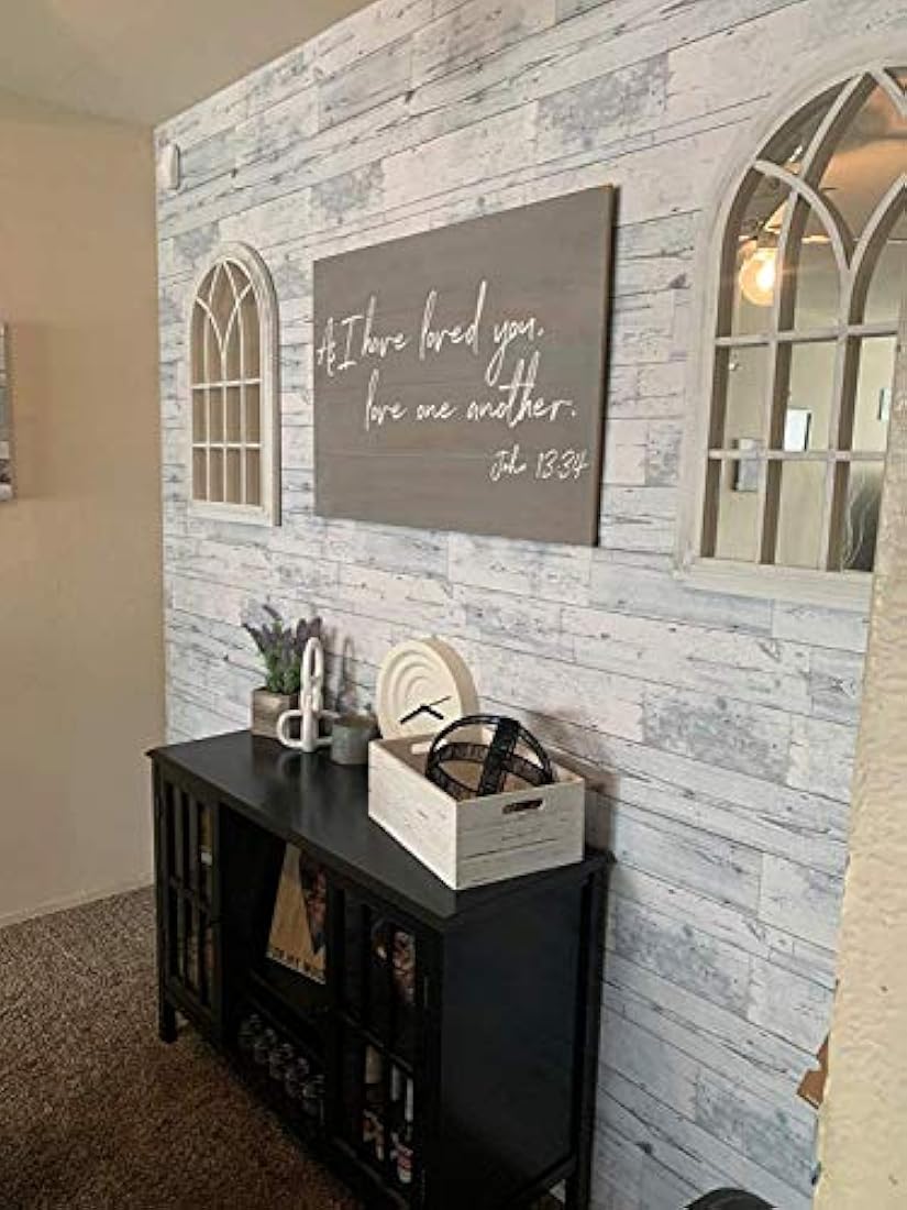 Papel pintado autoadhesivo tipo madera envejecida(16.0x23.8