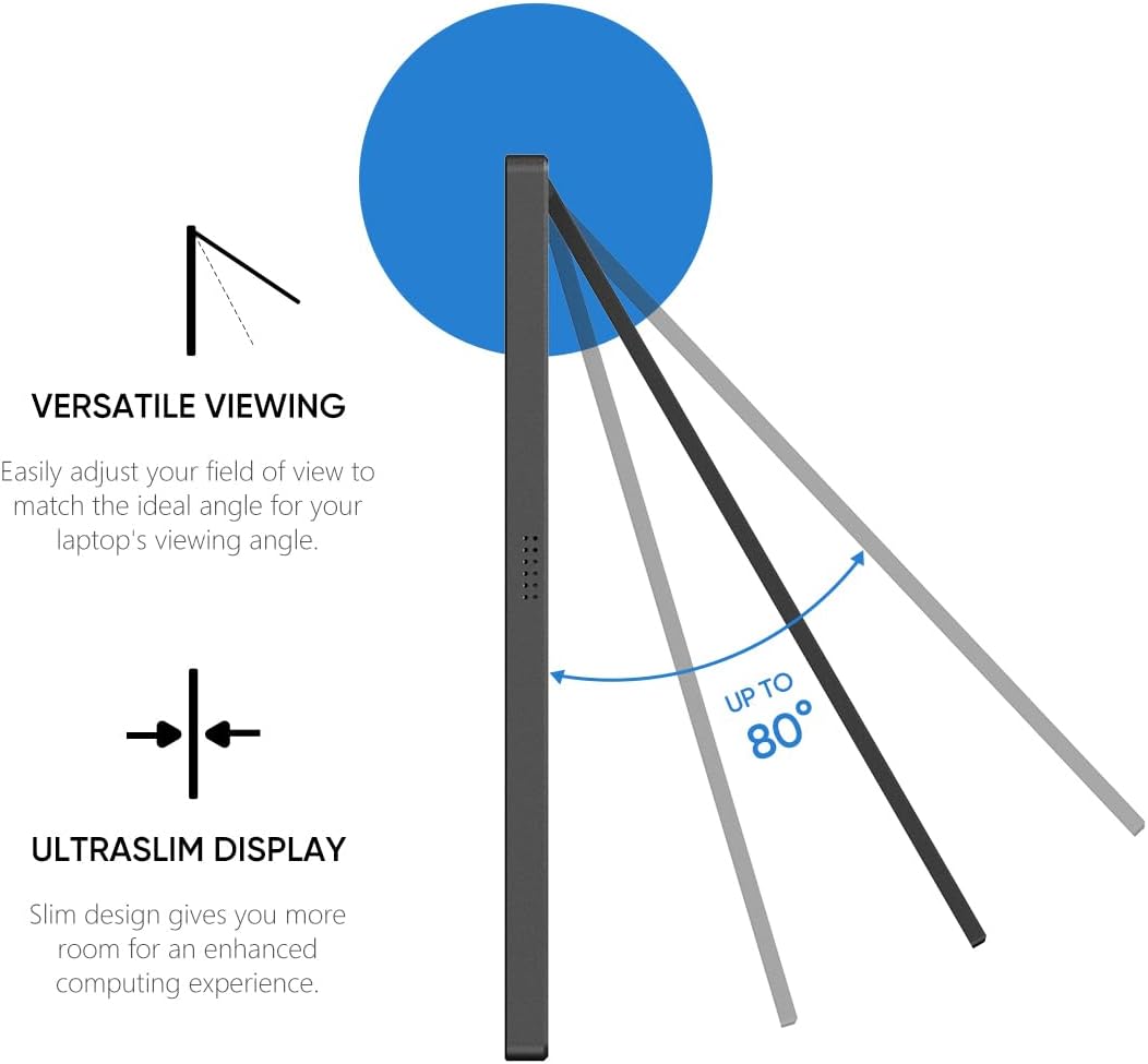 Monitor portátil ARZOPA 16 2.5K QHD, USB-C, HDMI - Z1RC