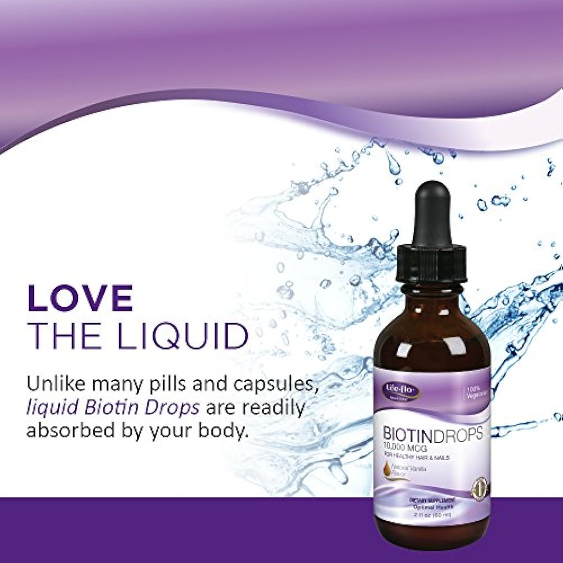 Biotina gotas 10,000 mcg 2 oz