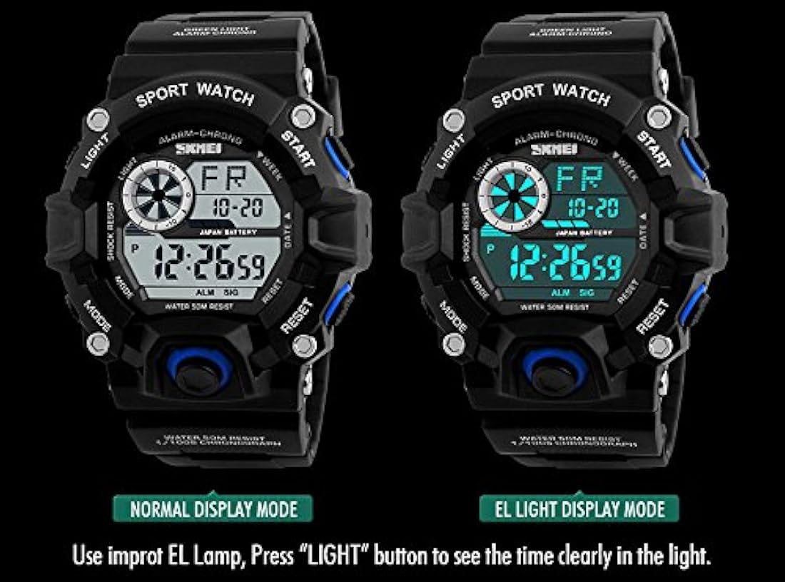 Reloj deportivo digital militar del ejército impermeable
