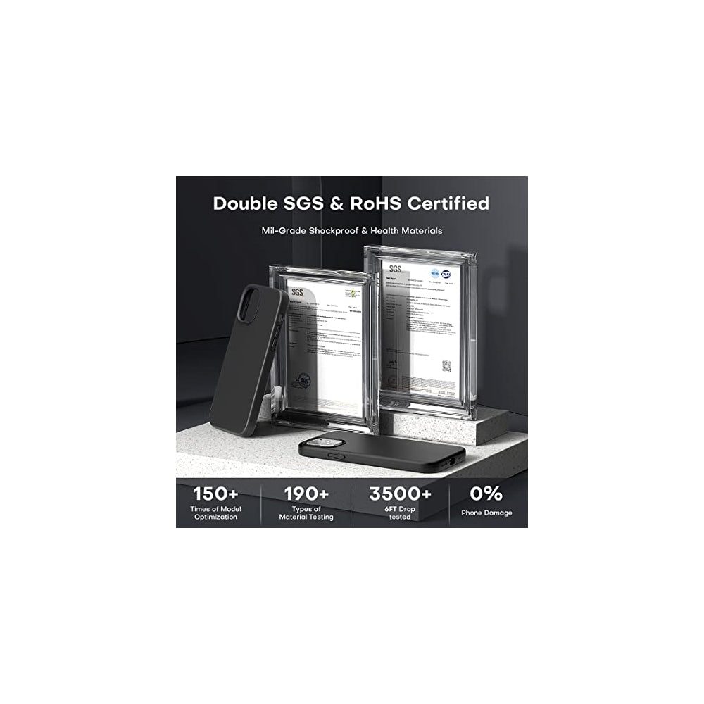 Funda diseñada para iPhone 12 y iPhone 12 Pro color negro