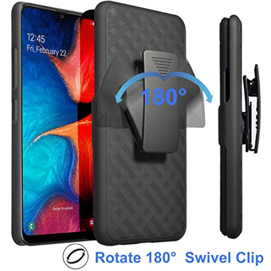 Ailiber Samsung Galaxy A20 Case with Screen Protector