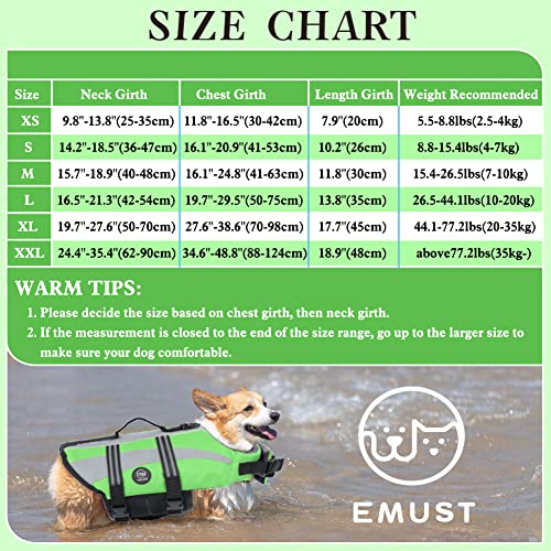 EMUST Chalecos salvavidas para perros chalecos salvavidas