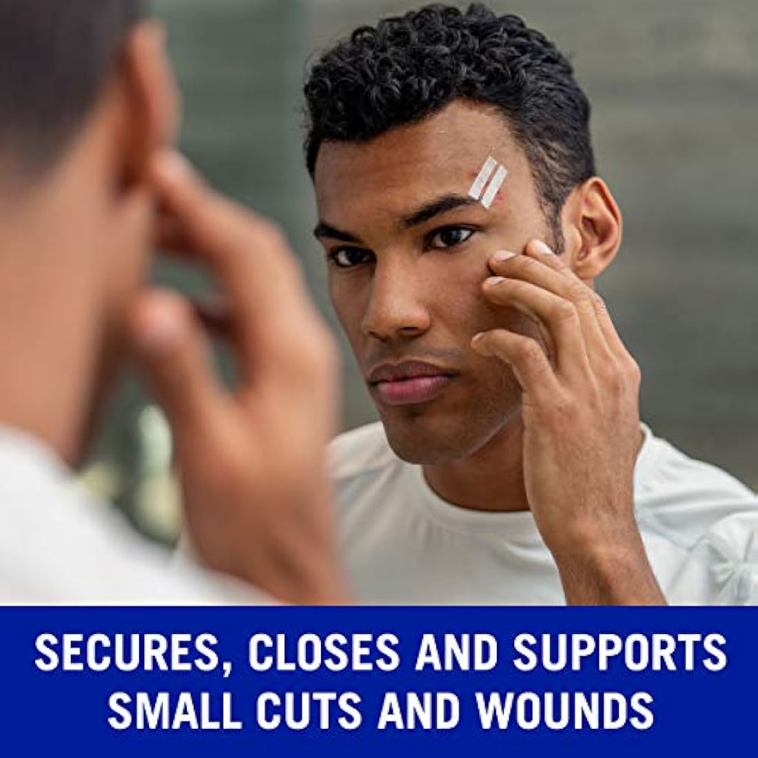 Nexcare Steri-Strip cierre de herida, tiras hipoalergénicas, 1/4 pulgadas x 4 pulgadas, 30 unidades