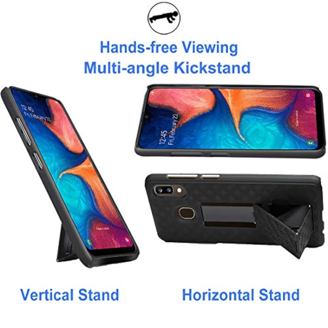 Ailiber Samsung Galaxy A20 Case with Screen Protector