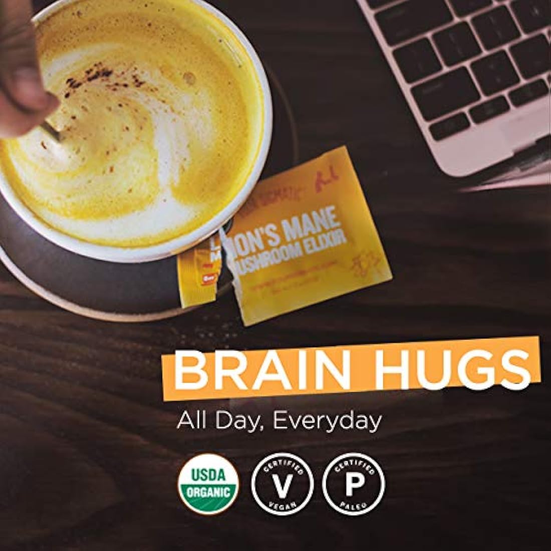 polvo de hongos Orgánicos Melena de León 20 sachet