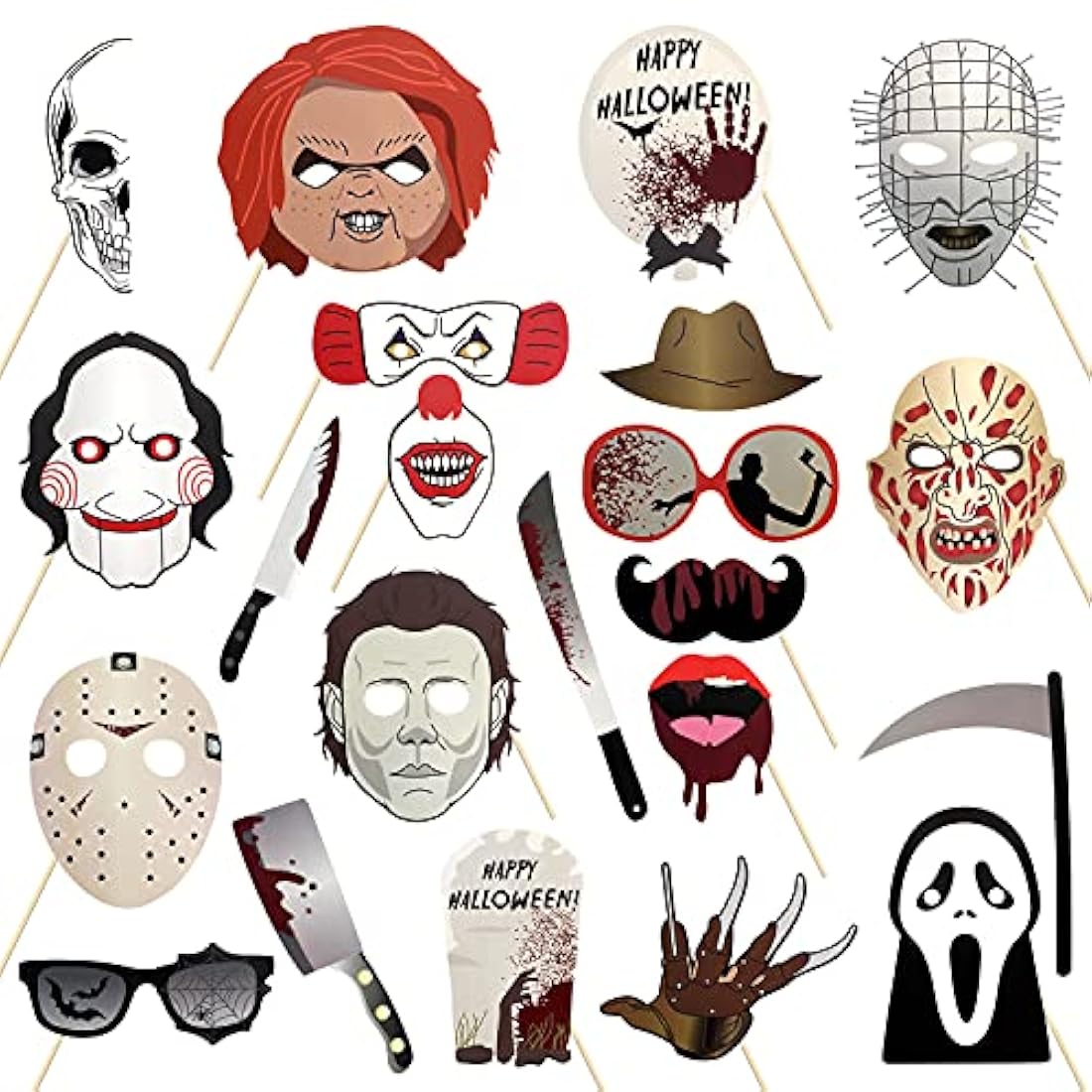 22 piezas de Halloween - Kits de Decoración