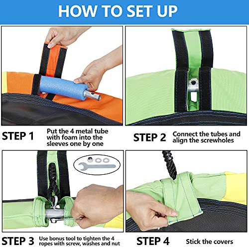 SUPER DEAL Juego de columpios de árbol