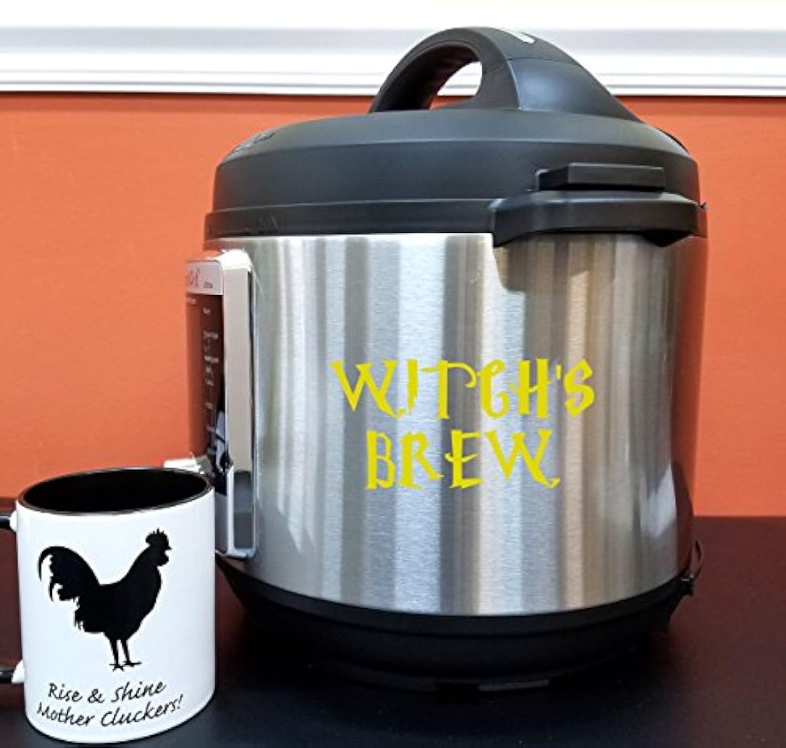 De bruja Brew 4 de ancho Instant Pot calcomanía de vinilo