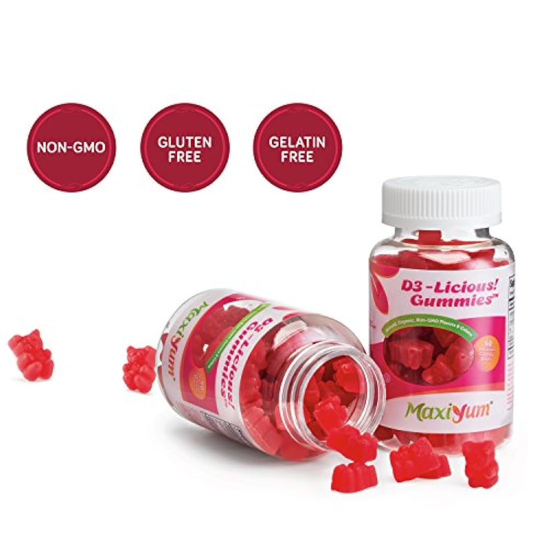 Vitamin D3 Suplemento de sabor a cereza para niños y adulto