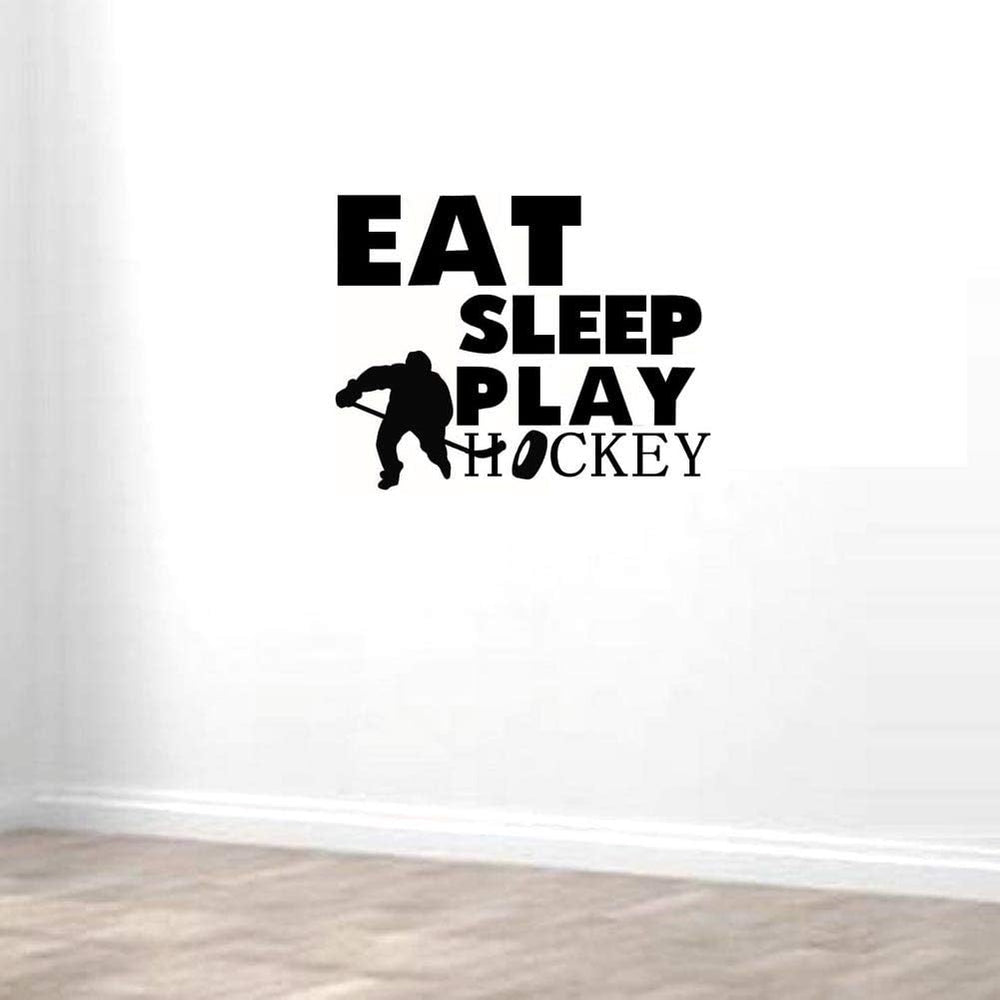 Vinilo Decorativo BIBITIME Silueta Hockey para Habitaciones Infantiles