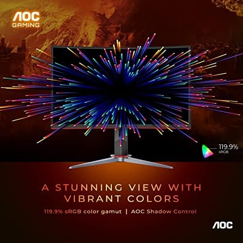Monitor Gaming AOC 27 FHD 240Hz, 0.5ms, Curvo, C27G2Z
