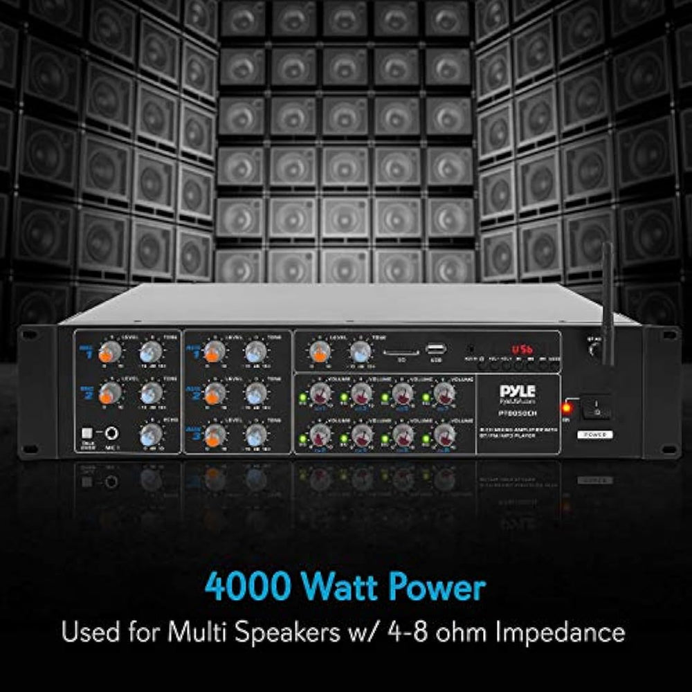 Amplificador de potencia inalámbrico PYLE-HOME PT8050CH