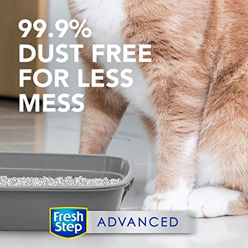 Fresh Step Advanced Cat Litter, Clumping Cat Litter, 99.9% Dust-Free, Gain Scent, 37 lbs Total ( 2 Pack of 18.5 lb Boxes)