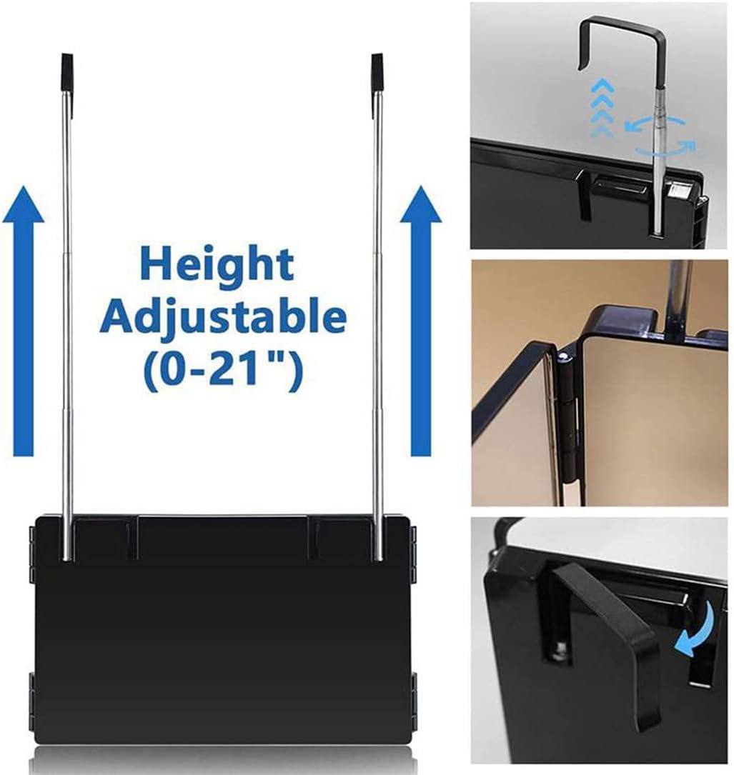 Espejo de 3 vías para corte de cabello triple 360 HIEEY