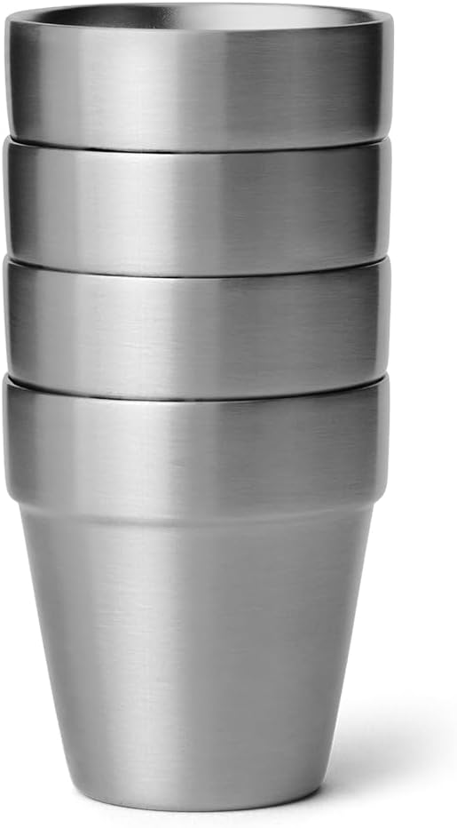 Vasos de Disparo YETI con Estuche, Set de 4, Modelo Portátil