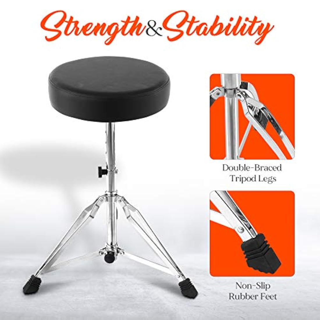 Butacas o Taburete de apoyo ajustable PYLE-PRO PSEATDRM28