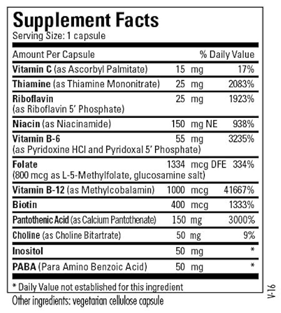 Mantenimiento metabólico, B-Complex, phosphorylated, 100 Cápsulas, 100, 1, 1