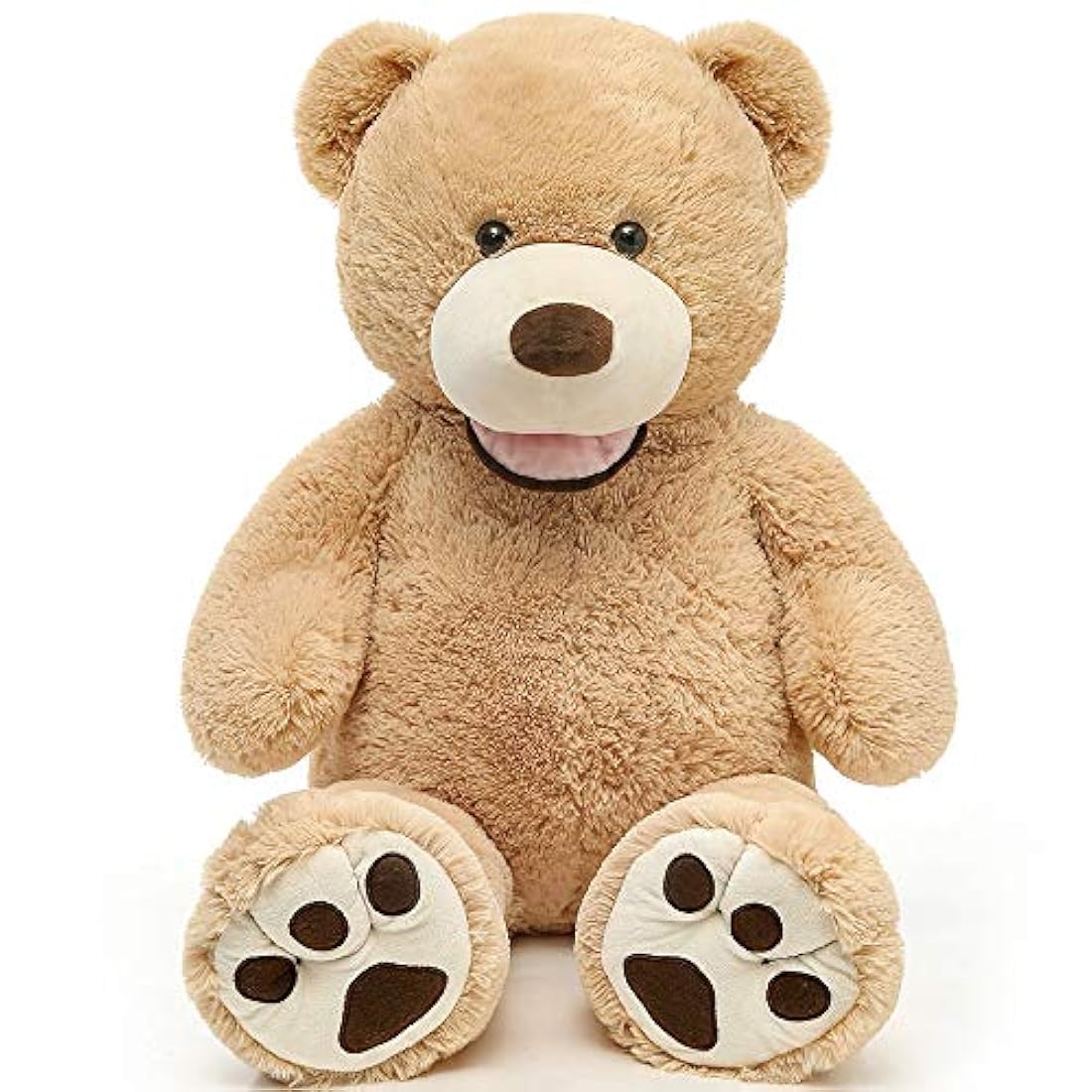 Enorme juguete de oso de peluche de Morismos con huellas