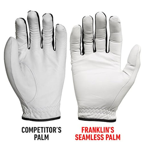 Franklin Sports - Guantes de golf de piel de cabretta