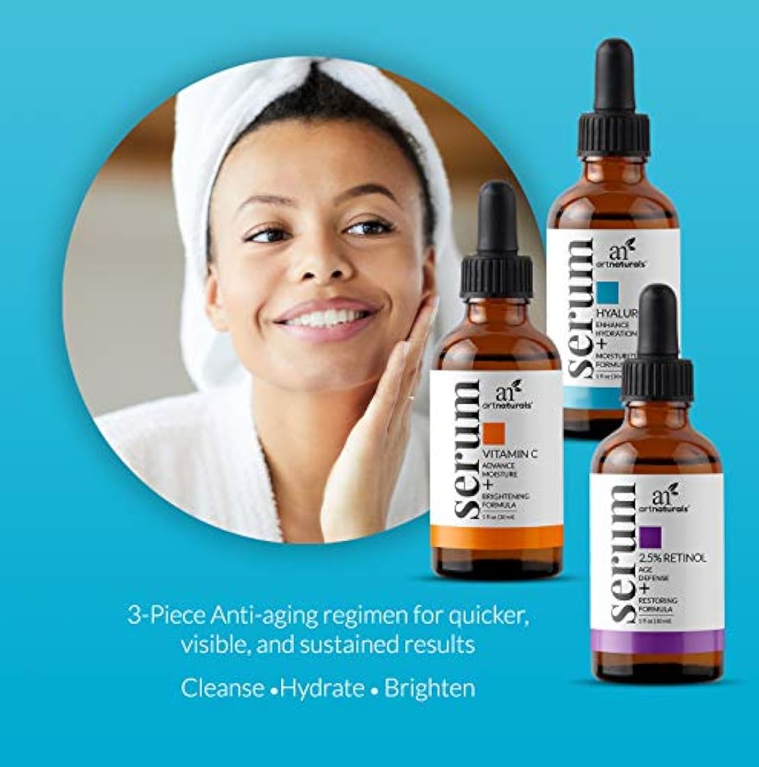 Juego de 3 en 1 ArtNaturals, antienvejecimiento con vitamina C