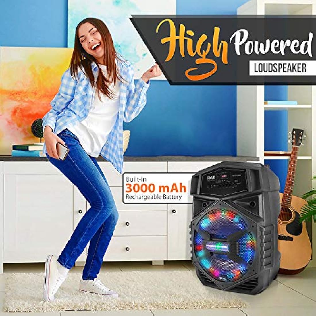 Parlante Portátil con Bluetooth PYLE-PRO PPHP1264A