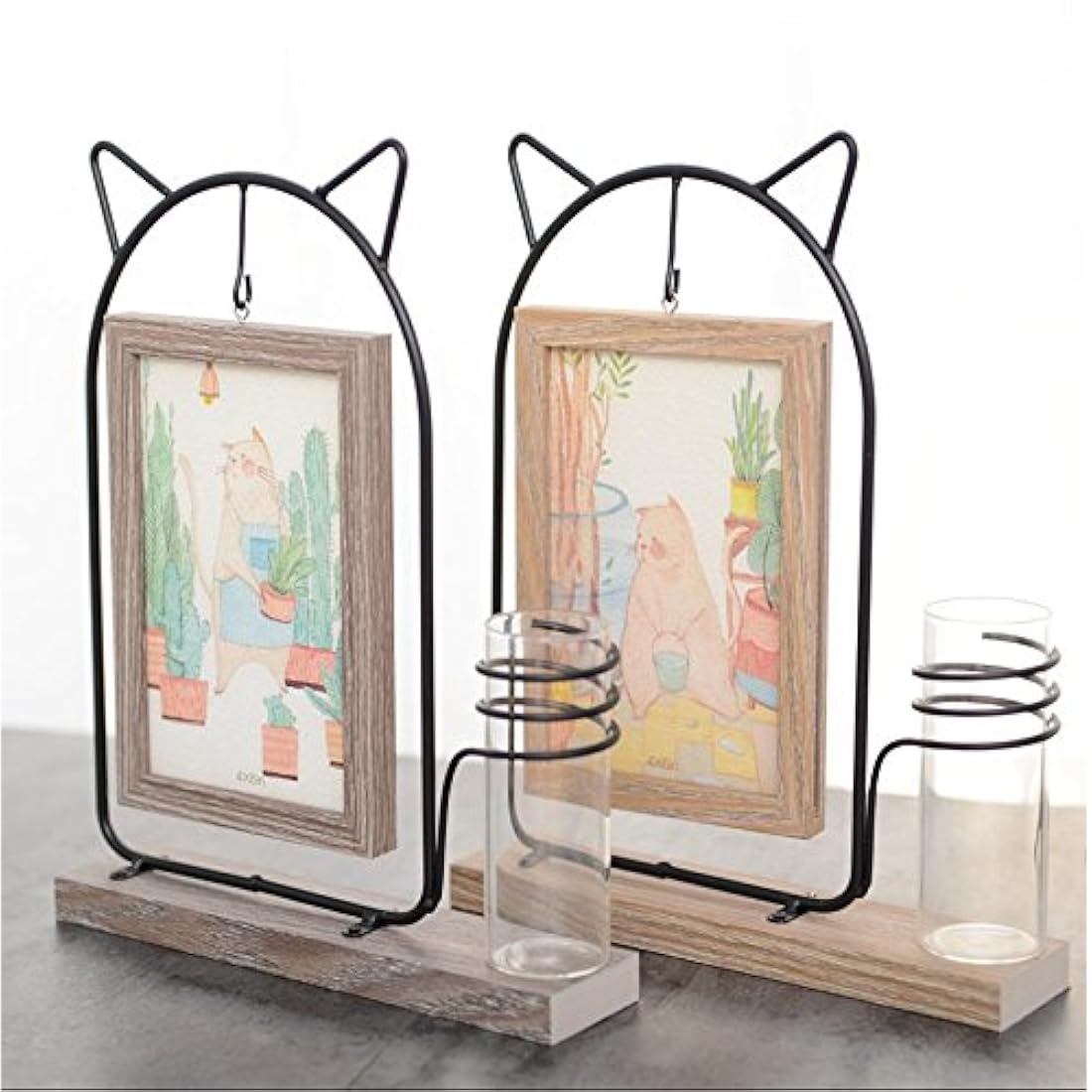 marco de cuadro rectangular de doble cara de metal