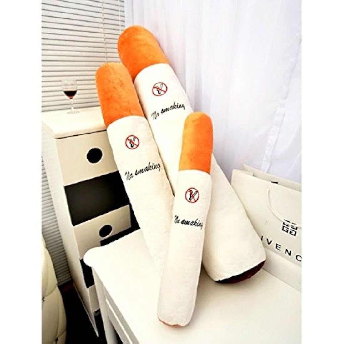 Cojín único 31.5 in del juguete de la felpa del cigarrillo