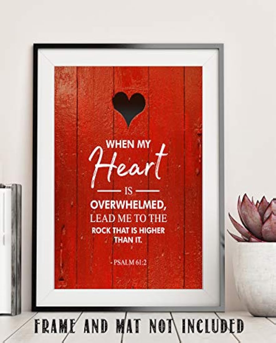 Salmo 61: 2 impresion sin marco 11x14