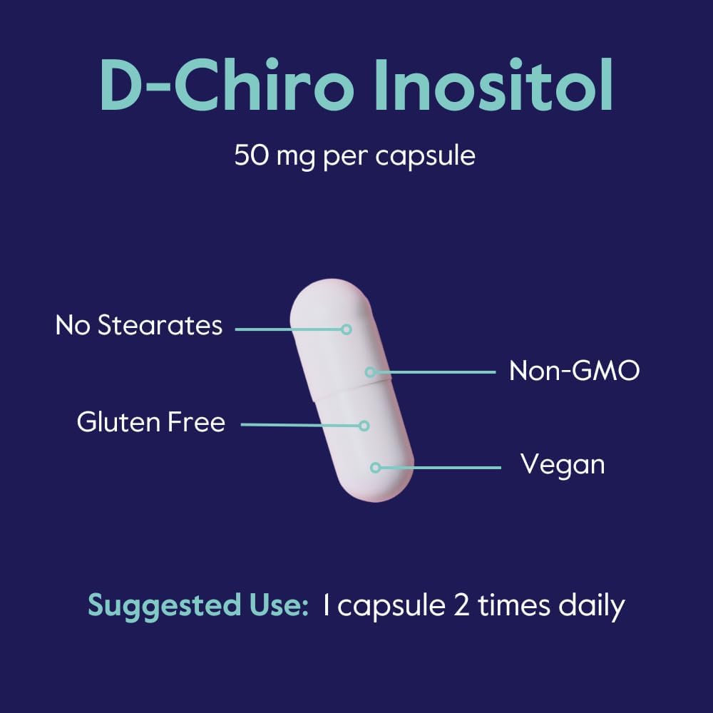 BESTVITE D-Chiro Inositol Cápsulas Veganas 120 No Stearates